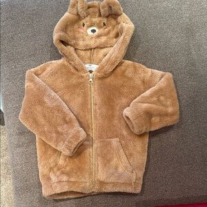 Toddler Brown Bear teddy Hoodie